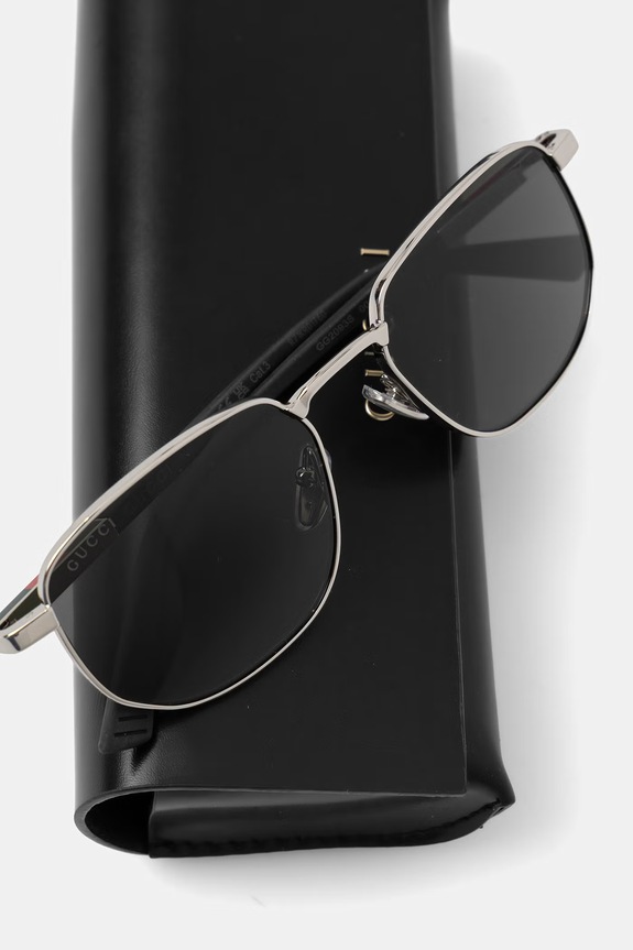 Gucci okulary przeciwsłoneczne męskie srebrny GG2093S