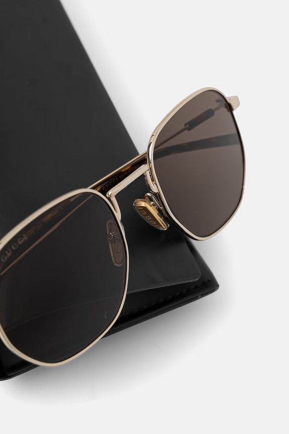 Akcesoria Gucci okulary przeciwsłoneczne męskie GG2095S złoty