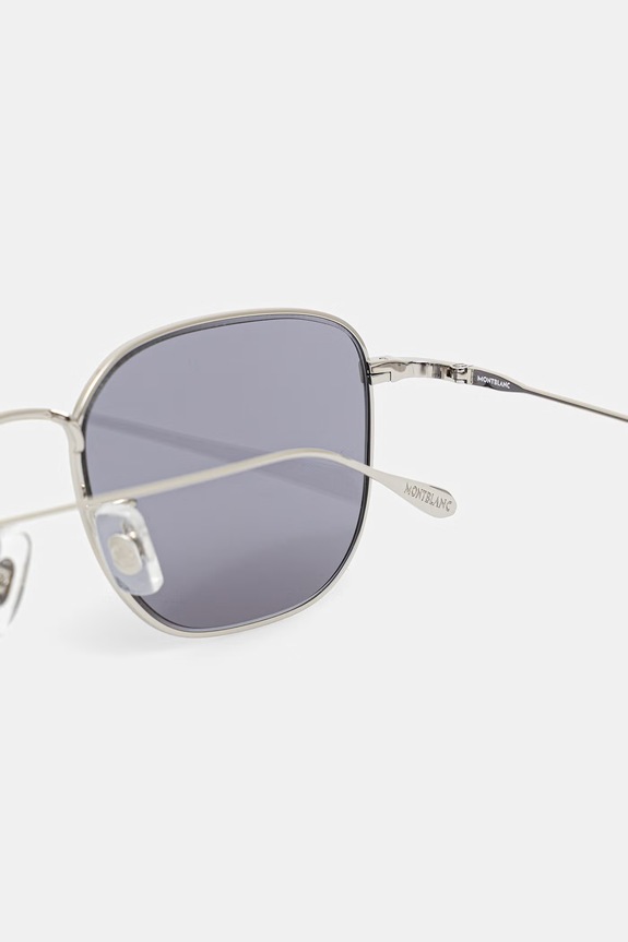 Akcesoria Montblanc okulary przeciwsłoneczne męskie MB0477SA srebrny