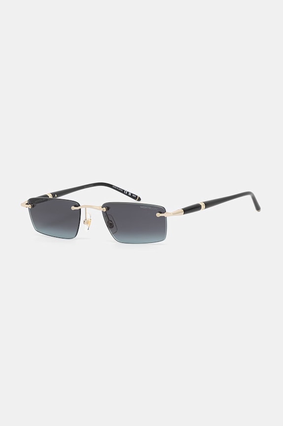 Montblanc okulary przeciwsłoneczne męskie złoty MB0484S