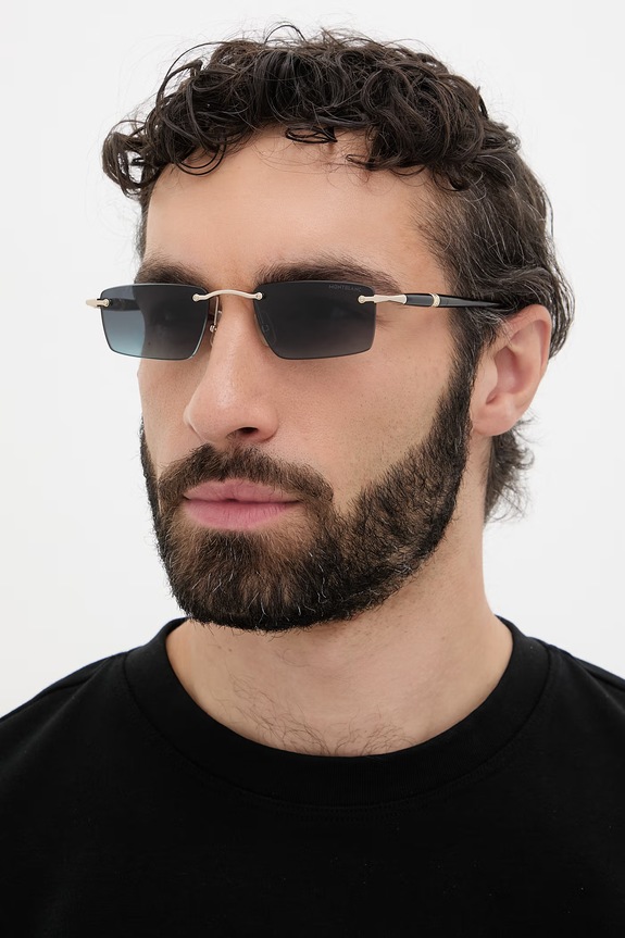 Montblanc okulary przeciwsłoneczne męskie złoty MB0484S