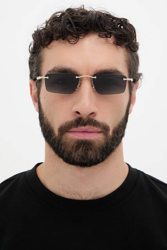 Montblanc okulary przeciwsłoneczne męskie MB0484S złoty