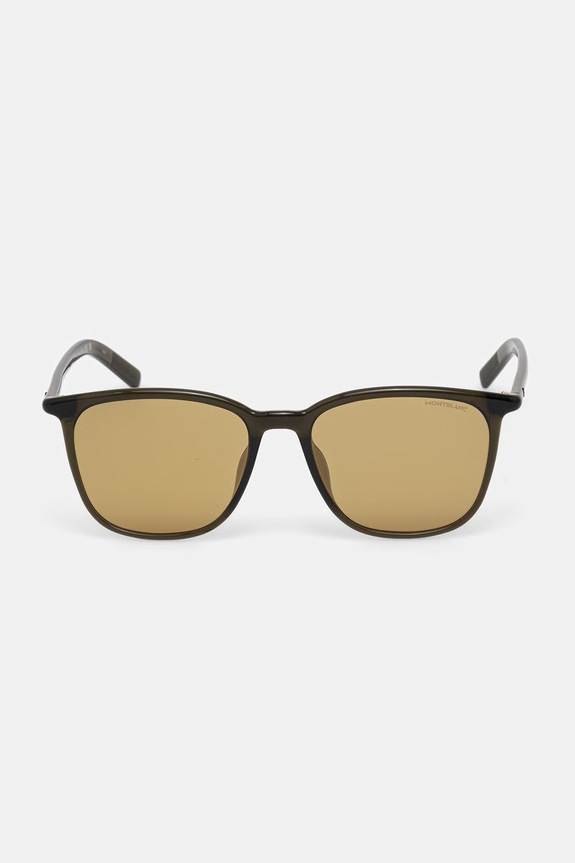 Montblanc okulary przeciwsłoneczne wayfarer męskie MB0487SA zielony AA00