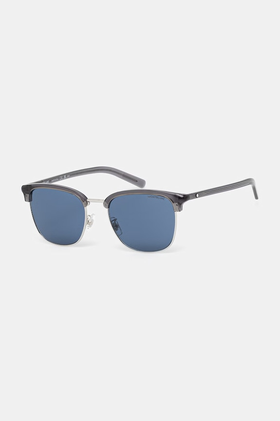 Montblanc okulary przeciwsłoneczne męskie srebrny MB0488SA
