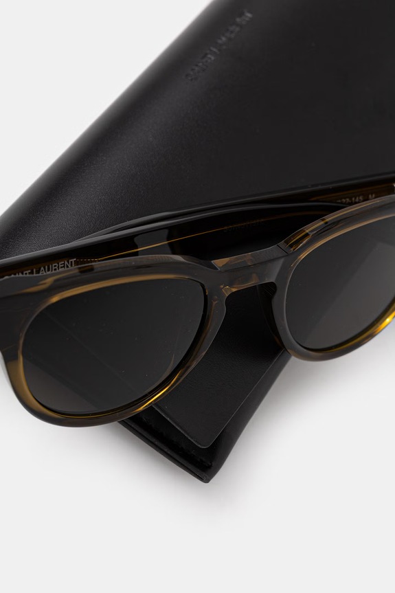 Akcesoria Saint Laurent okulary przeciwsłoneczne męskie SL.876 zielony