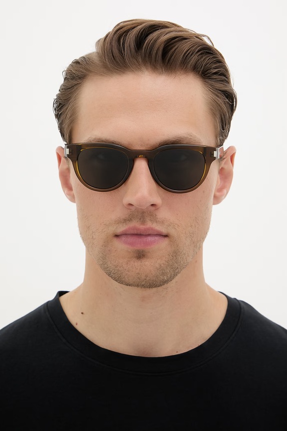 Saint Laurent okulary przeciwsłoneczne męskie SL.876 zielony