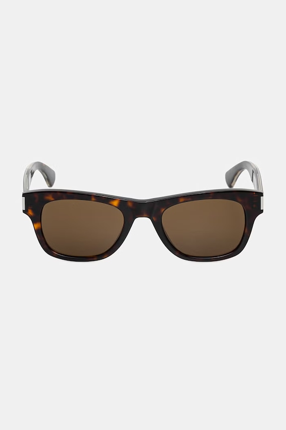 Akcesoria Saint Laurent okulary przeciwsłoneczne wayfarer męskie SL.877 brązowy