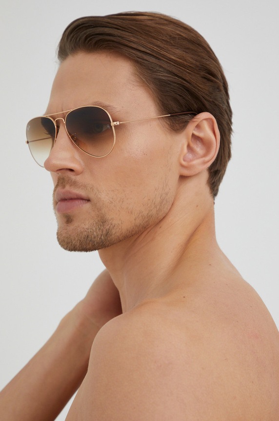 Kiegészítők Ray-Ban - Szemüveg AVIATOR LARGE METAL 0RB3025.00151.58 arany