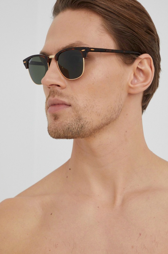 Brýle Ray-Ban CLUBMASTER 0RB3016.990/58.51 hnědá AA00