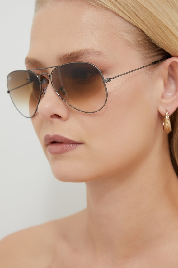 Brýle Ray-Ban AVIATOR LARGE METAL hnědá 0RB3025.004/51.58