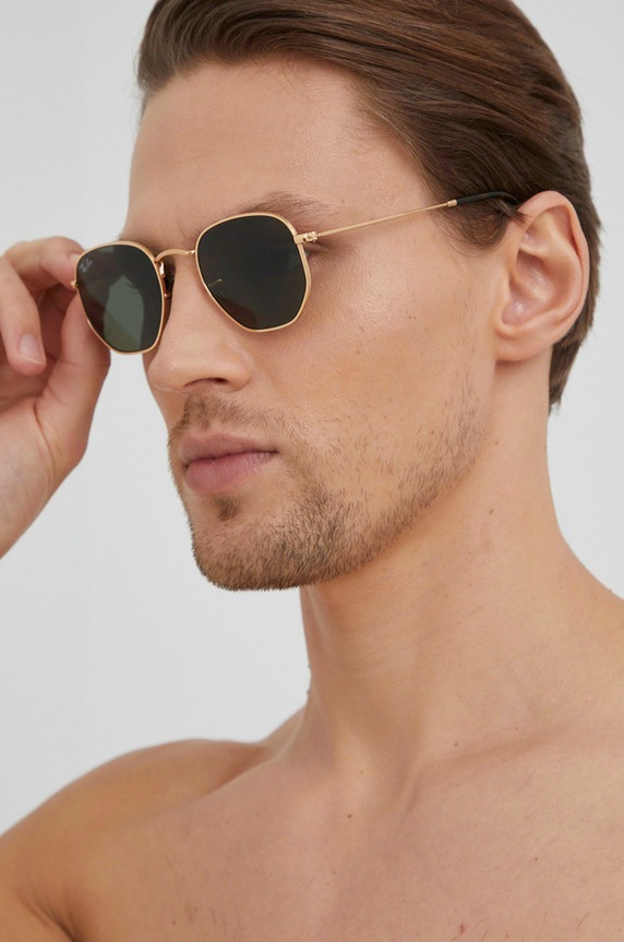 Ray-Ban – Okulary HEXAGONAL czarny 0RB3548N.1.51