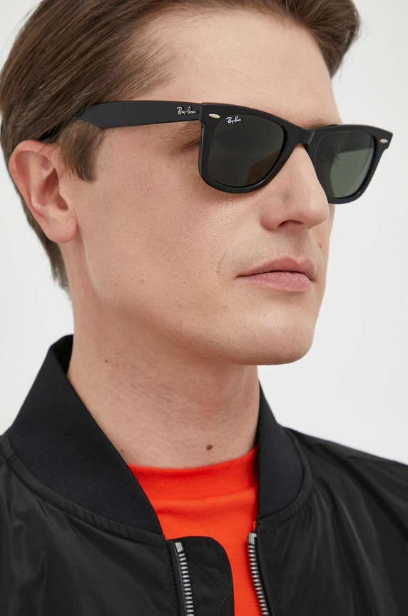 Ray-Ban szemüveg WAYFARER 0RB2140 fekete AA00