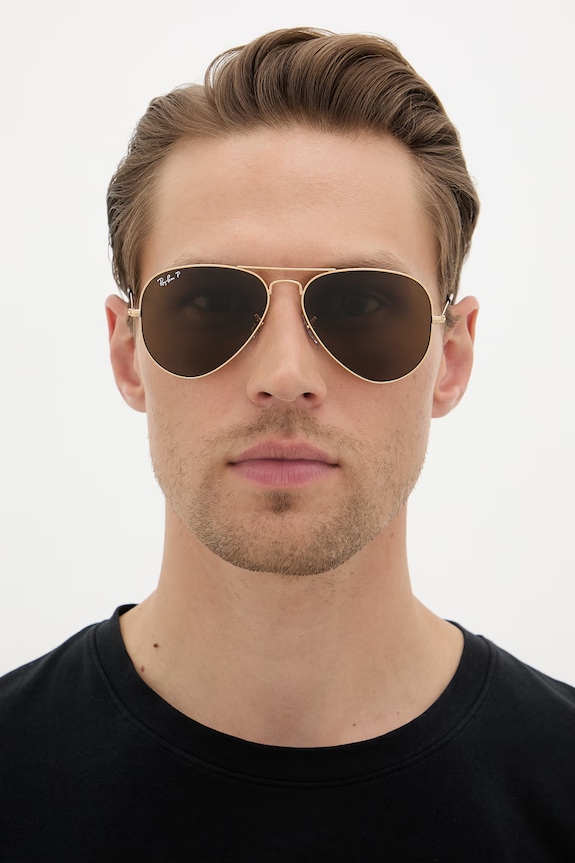 Accesorii Ray-Ban ochelari de soare AVIATOR LARGE METAL 0RB3025 aur