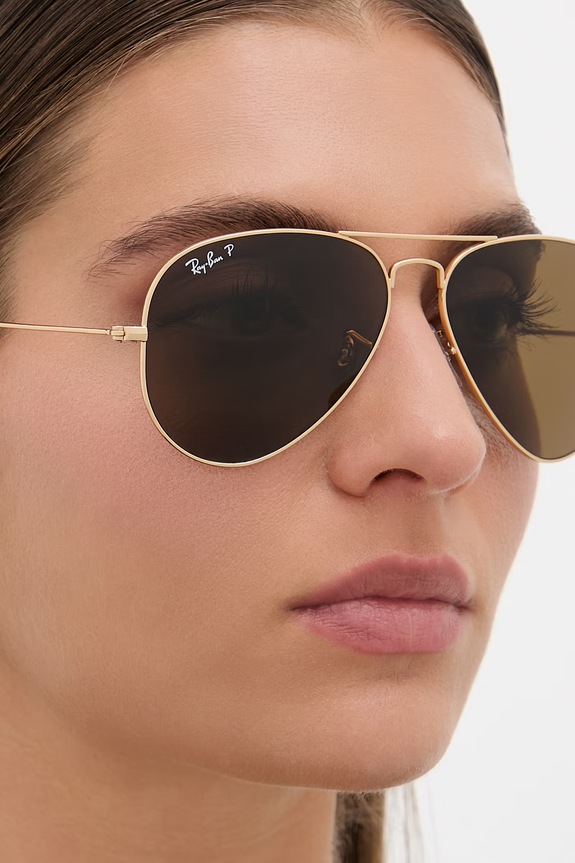 Akcesoria Ray-Ban okulary przeciwsłoneczne AVIATOR LARGE METAL 0RB3025 złoty