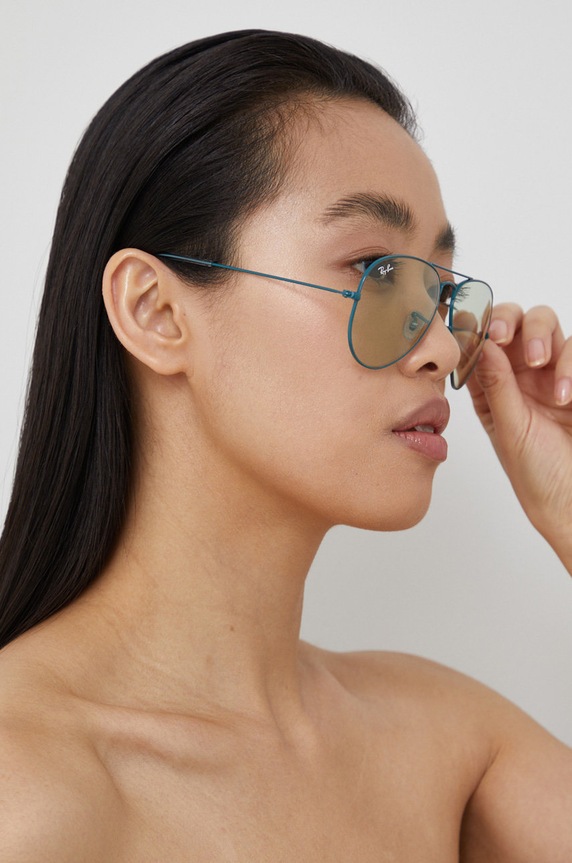 Ray-Ban okulary przeciwsłoneczne AVIATOR LARGE METAL srebrny 0RB3025