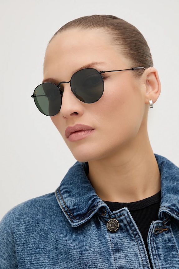Αξεσουάρ Γυαλιά ηλίου Ray-Ban ROUND METAL 0RB3447 μαύρο
