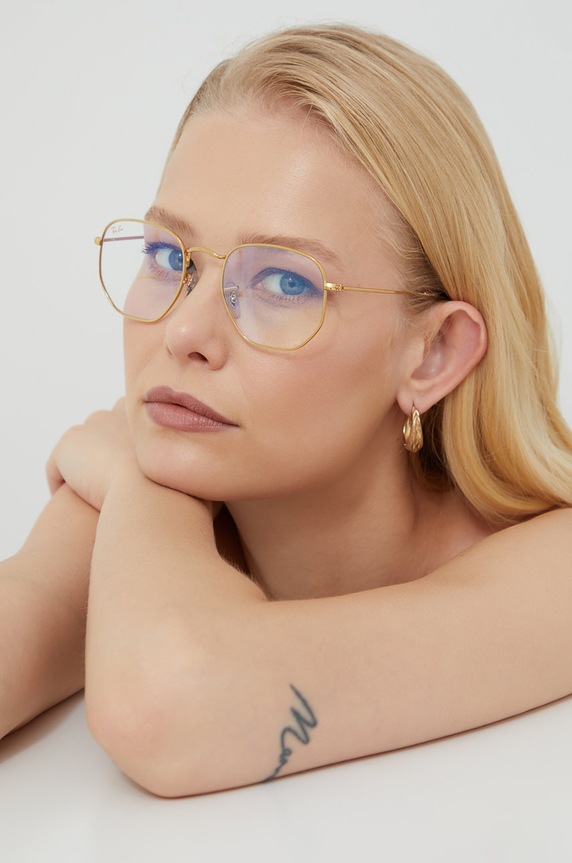 Ray-Ban – Okulary HEXAGONAL 0RB3548 transparentny AA00