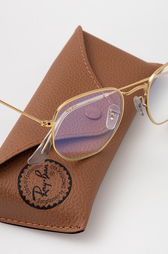 Ray-Ban – Okulary HEXAGONAL 0RB3548 transparentny