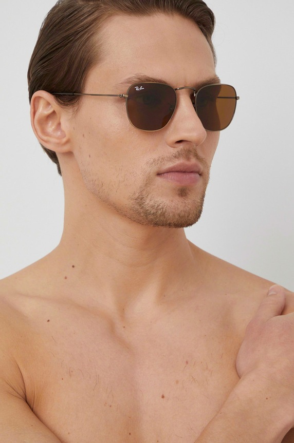 Akcesoria Ray-Ban okulary FRANK 0RB3857 brązowy