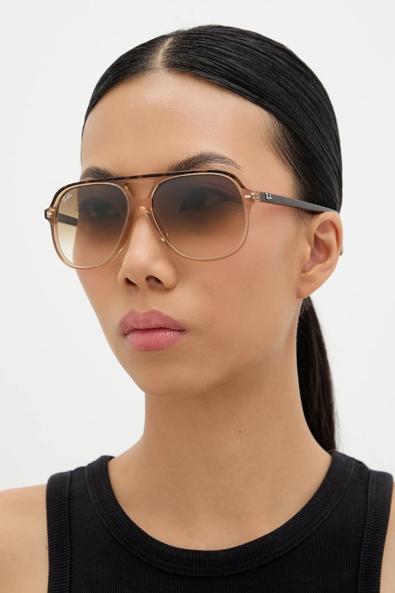 Ray-Ban okulary przeciwsłoneczne BILL 0RB2198 brązowy