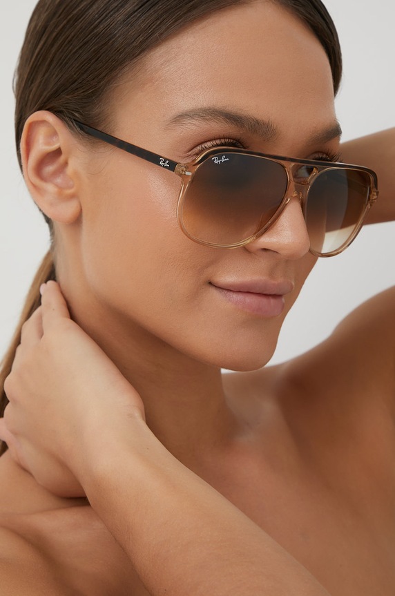 Akcesoria Ray-Ban okulary przeciwsłoneczne BILL 0RB2198 brązowy