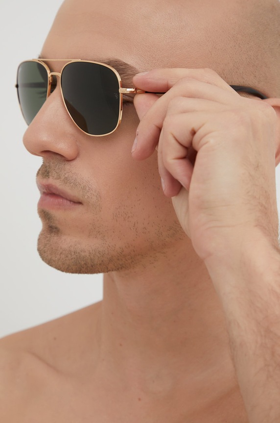 Akcesoria Ray-Ban okulary przeciwsłoneczne 0RB3683 złoty