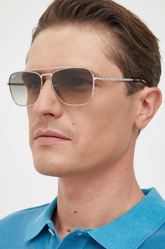 Ray-Ban okulary przeciwsłoneczne NEW CARAVAN 0RB3636.003/3258 szary AA00