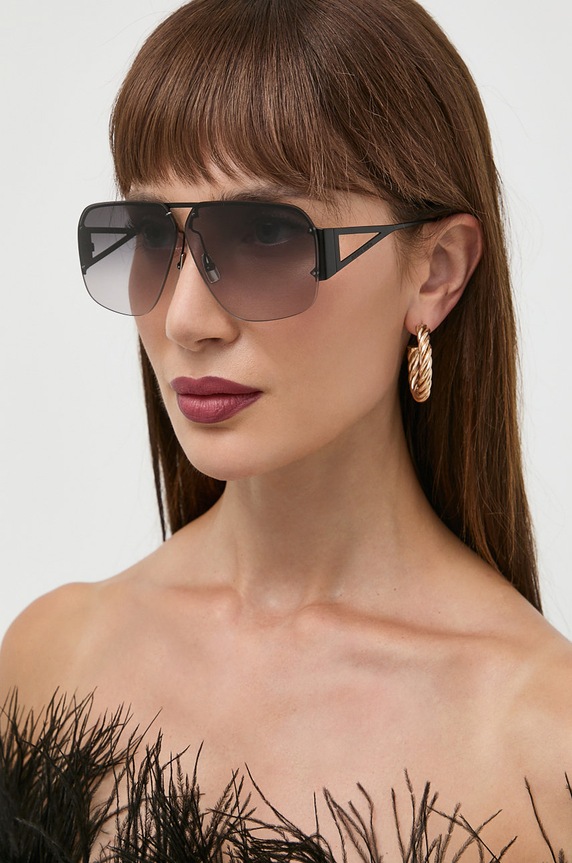 Akcesoria Bottega Veneta okulary przeciwsłoneczne BV1065S czarny