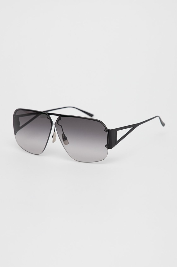 Bottega Veneta okulary przeciwsłoneczne gradientowa czarny BV1065S