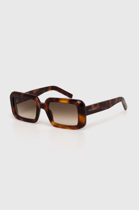 Sluneční brýle Saint Laurent jednotná hnědá SL.534.SUNRISE