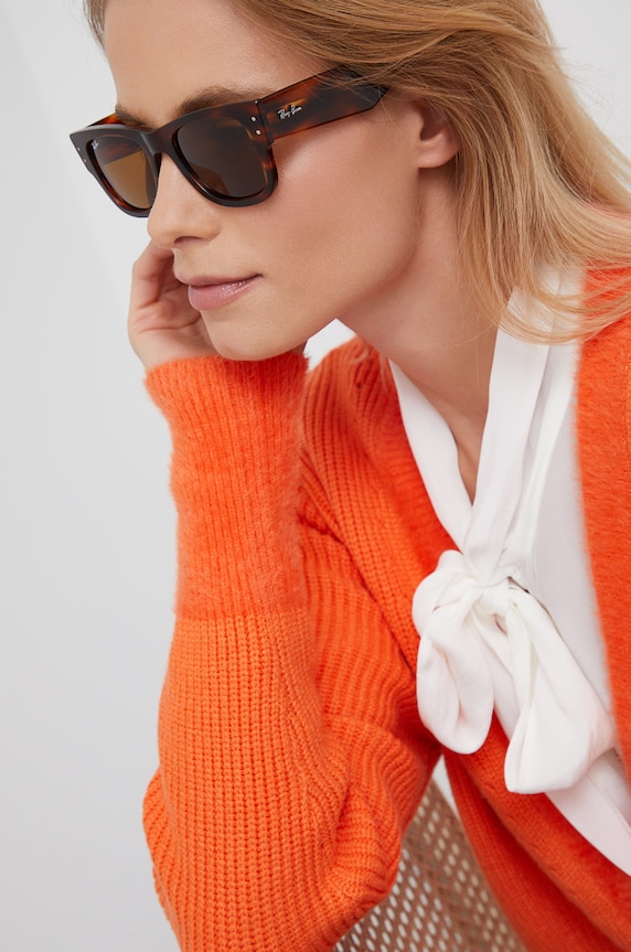 Αξεσουάρ Ray-Ban γυαλιά ηλίου wayfarer MEGA WAYFARER 0RB0840S καφέ