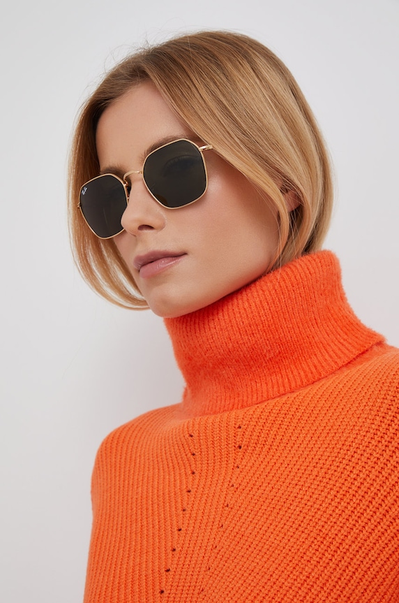 Ray-Ban okulary przeciwsłoneczne JIM złoty 0RB3694.001.31