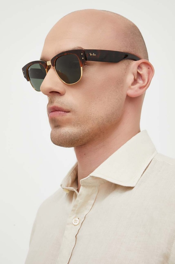 Ray-Ban napszemüveg MEGA CLUBMASTER 0RB0316S barna AA00