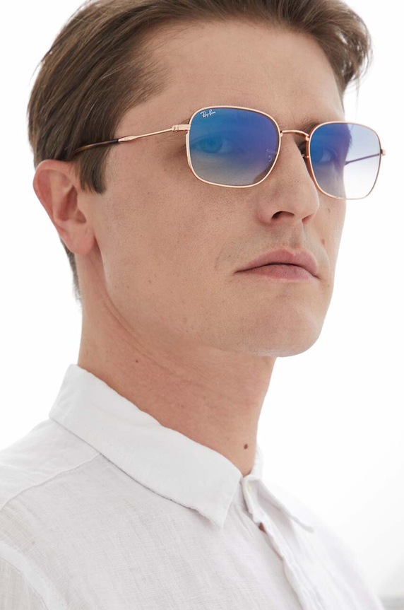 Ray-Ban okulary przeciwsłoneczne 0RB3706 złoty