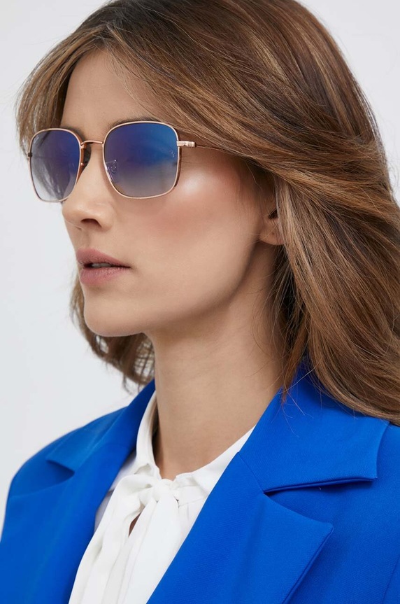 Akcesoria Ray-Ban okulary przeciwsłoneczne 0RB3706 złoty