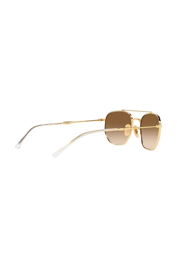 Ray-Ban okulary przeciwsłoneczne złoty 0RB3707