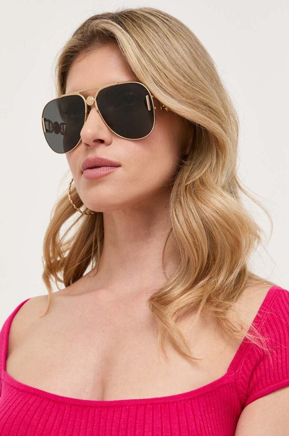 Versace okulary przeciwsłoneczne złoty 0VE2255