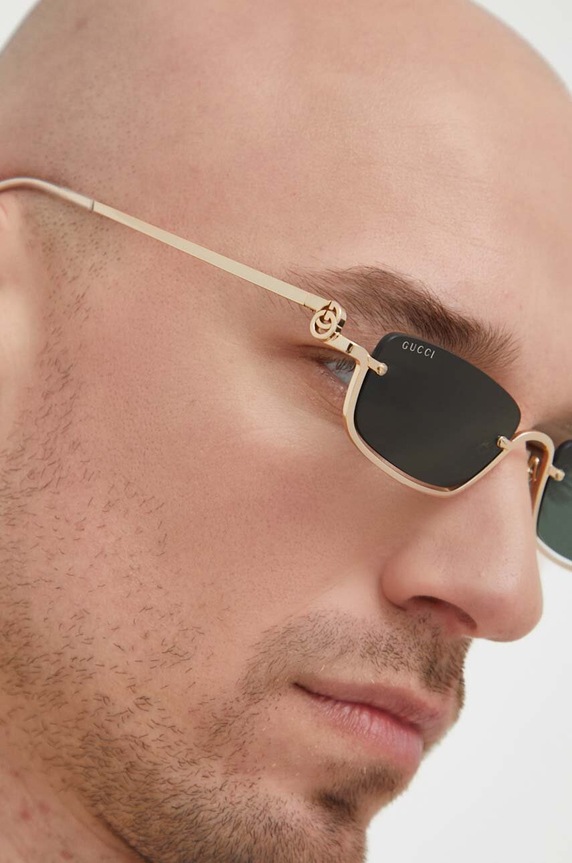 Gucci okulary przeciwsłoneczne złoty GG1278S