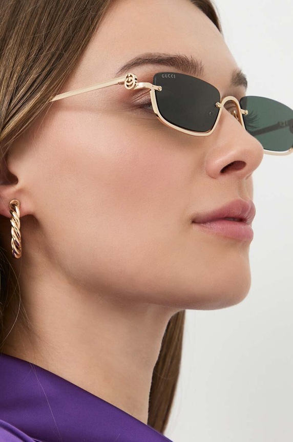 Gucci okulary przeciwsłoneczne GG1278S złoty
