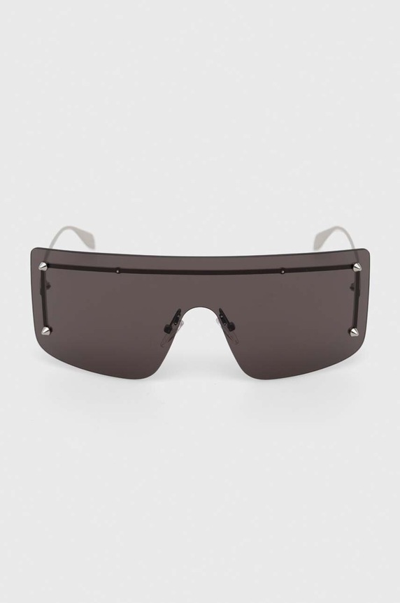 Alexander McQueen okulary przeciwsłoneczne jednolita srebrny AM0412S