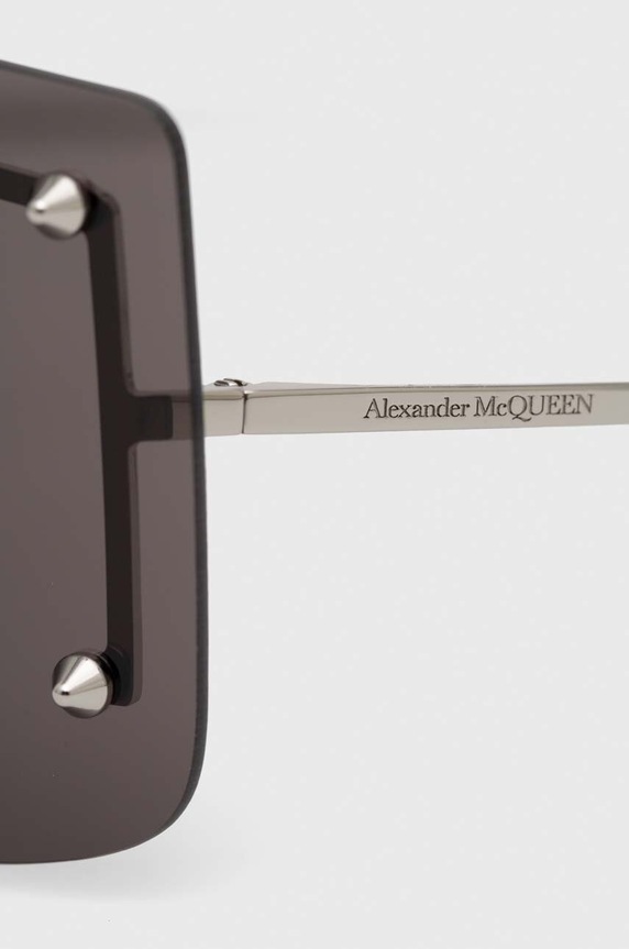 Alexander McQueen okulary przeciwsłoneczne AM0412S srebrny