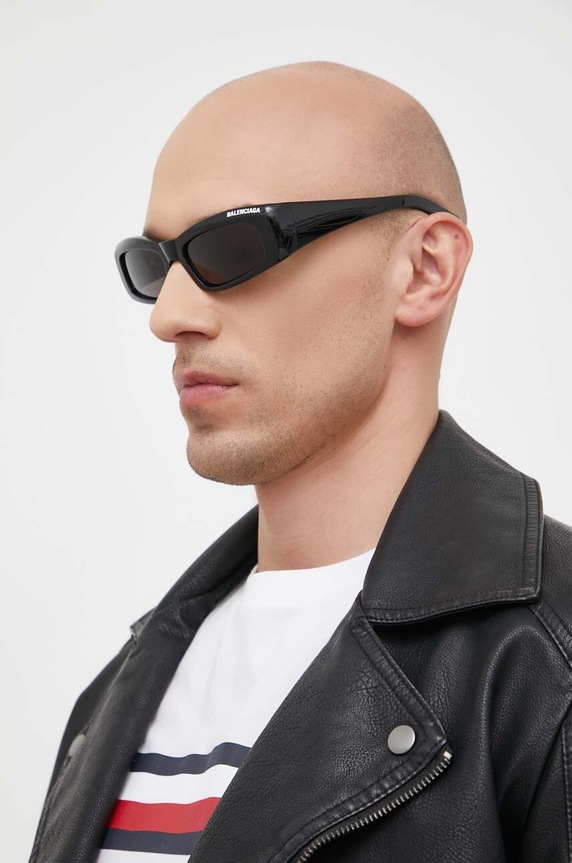 Balenciaga okulary przeciwsłoneczne BB0266S czarny AA00