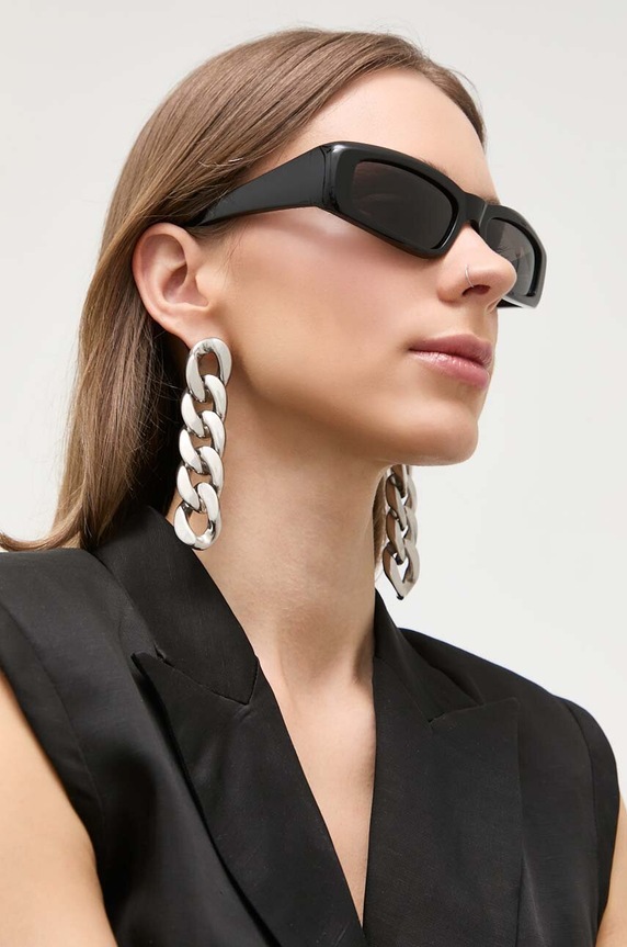 Akcesoria Balenciaga okulary przeciwsłoneczne BB0266S czarny