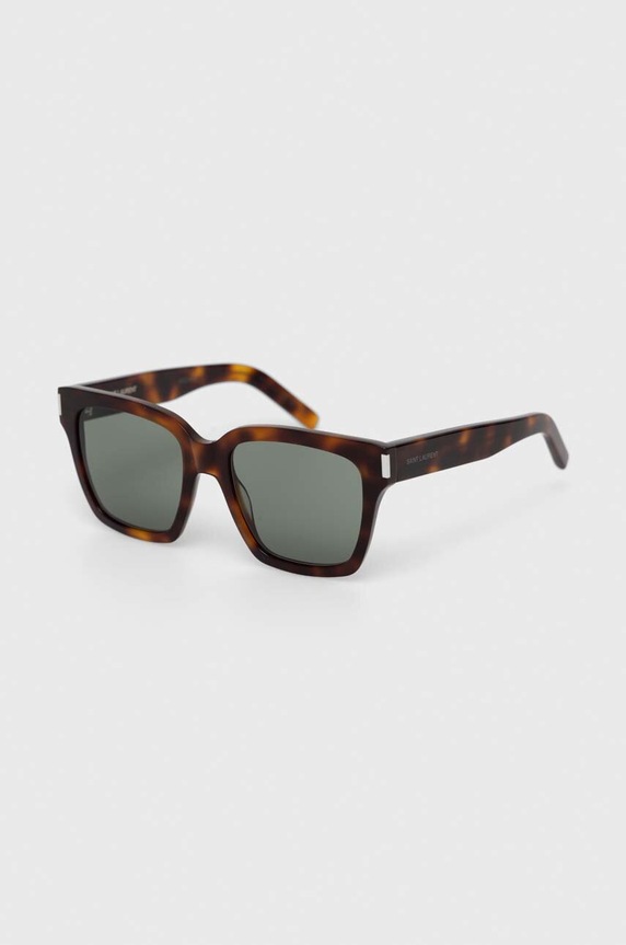 Saint Laurent okulary przeciwsłoneczne jednolita brązowy SL.507