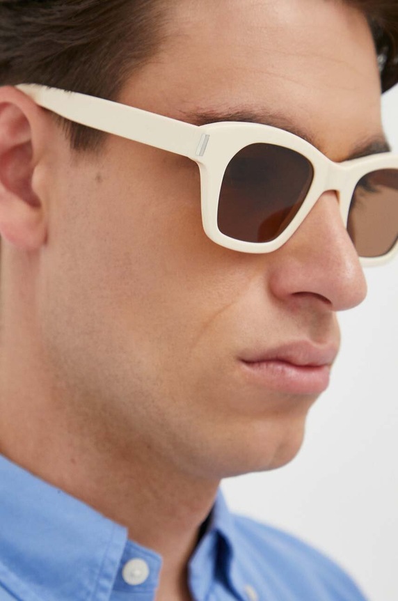 Saint Laurent okulary przeciwsłoneczne SL.592 beżowy
