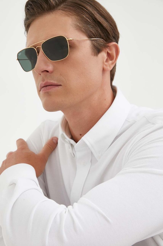 Akcesoria Ray-Ban okulary przeciwsłoneczne CARAVAN REVERSE 0RBR0102S złoty