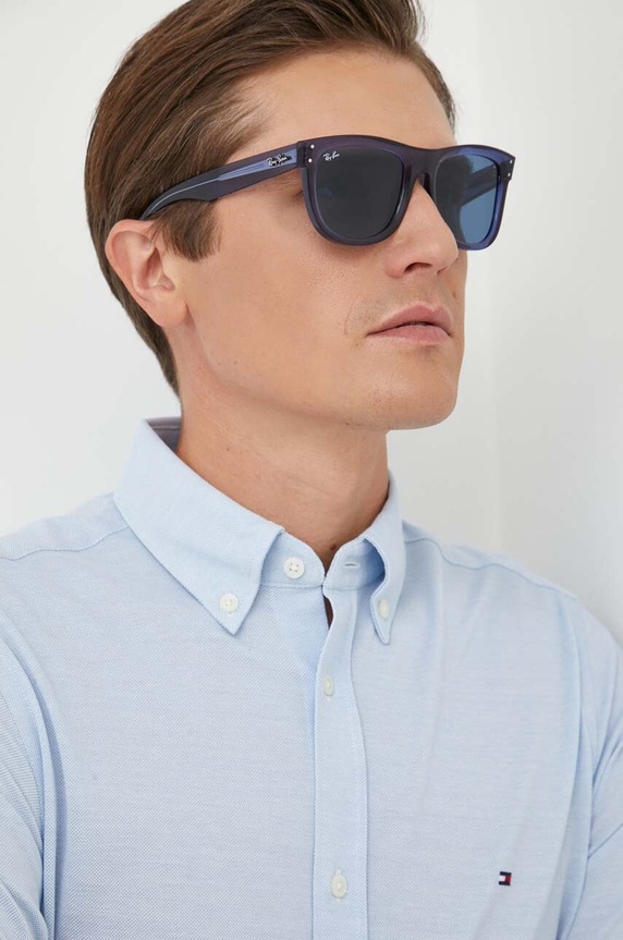 Ray-Ban napszemüveg WAYFARER REVERSE 0RBR0502S sötétkék AA00