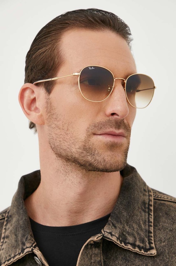 Sluneční brýle Ray-Ban 0RB3809 hnědá AA00