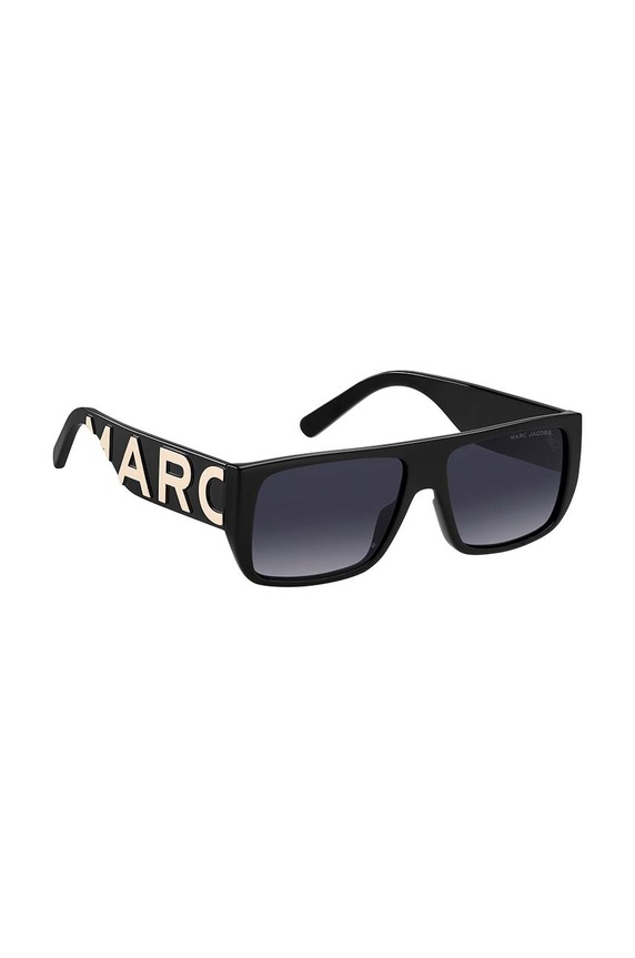 Сонцезахисні окуляри Marc Jacobs однотонна з деталлю чорний MARC.LOGO.096/S