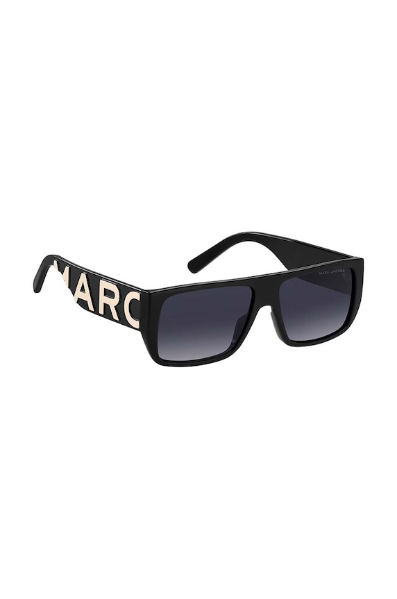Сонцезахисні окуляри Marc Jacobs однотонна з деталлю чорний MARC.LOGO.096/S